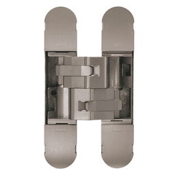 1131 Invisible 180° Opening Hinge, Satin Nickel