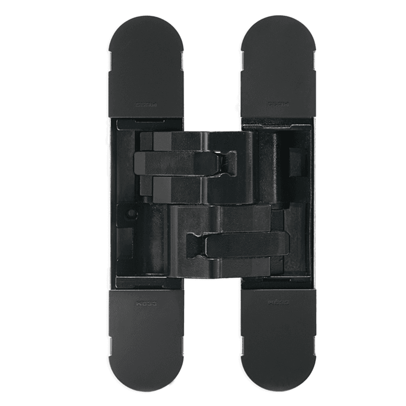 1230 Invisible 180° Opening Hinge, Matte Black