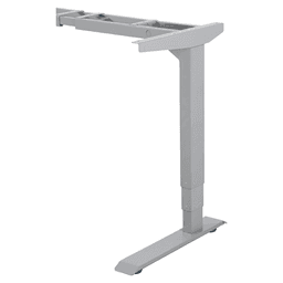 39.4" - 70.9" Wide x 24" Deep C-Style Electric Desk Frame, Gray