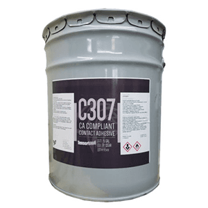 Tensorbond C307 CA Compliant Contact Adhesive, Red, 5 Gallon Pail