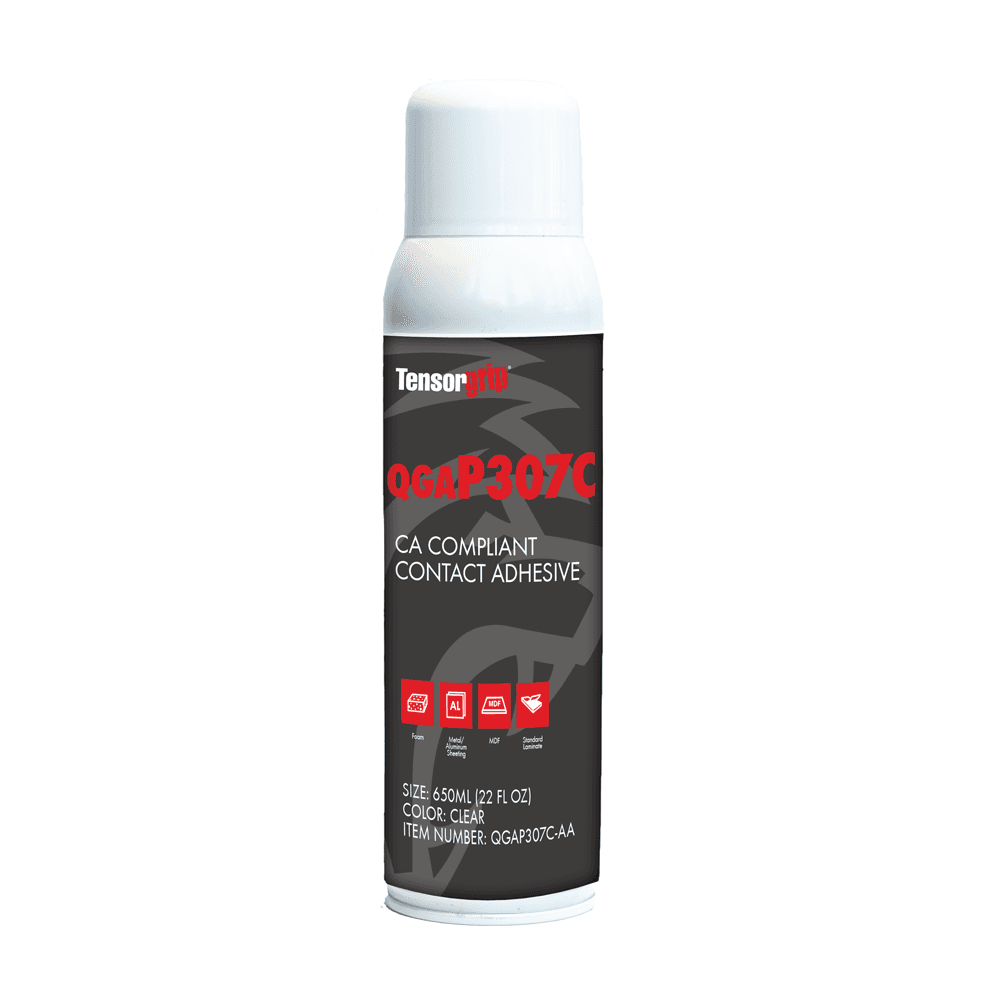 TensorGrip P307 Low VOC Contact Adhesive, Clear, 22 Oz Aerosol Can