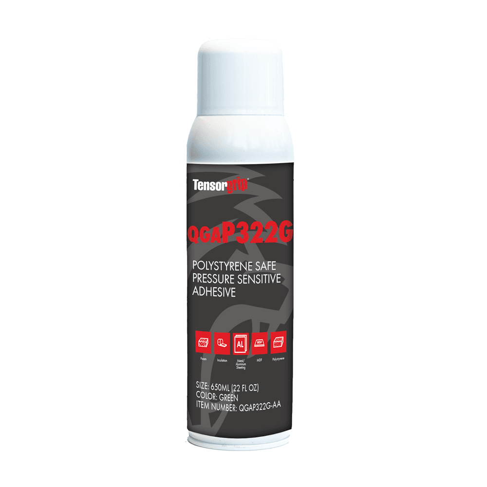 TensorGrip P322 Fast Dry Pressure Sensitive Adhesive, Green, 22 Oz Aerosol Can