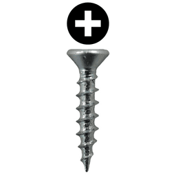 #5 x 1/2" Flat Head Drawer Slide Screws, Phillips Drive Coarse Thread and Sharp Point, Zinc, Box of 40 Thousand by Quickscrews