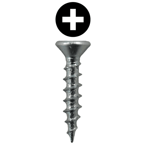 #5 x 5/8" Flat Head Drawer Slide Screws, Phillips Drive Coarse Thread and Sharp Point, Zinc, Box of 30 Thousand by Quickscrews