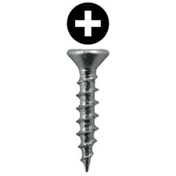 #6 x 1/2" Flat Head Drawer Slide Screws, Phillips Drive Coarse Thread and Sharp Point, Zinc, Box of 25 Thousand by Quickscrews