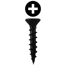 #6 x 3/4" Flat Head Drawer Slide Screws, Phillips Drive Coarse Thread and Sharp Point, Black, Box of 20 Thousand by Quickscrews