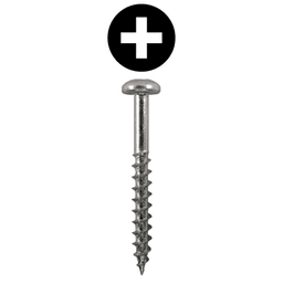 #8 x 1-1/2" Pan Head Hinge Edge Screws, Phillips Drive Coarse Thread and Sharp Point, Zinc, Box of 6 Thousand by Quickscrews