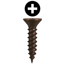 #6 x 1/2" Flat Head Hinge Edge Screws, Phillips Drive Twinfast Thread and Sharp Point, Antique Brass, Box of 25 Thousand by Quickscrews