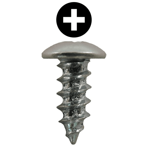 #8 x 7/16" Truss Head Hinge Edge Screws, Phillips Drive Type A Thread and Sharp Point, Zinc, Box of 20 Thousand by Quickscrews