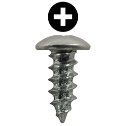 #8 x 7/16" Truss Head Hinge Edge Screws, Phillips Drive Type A Thread and Sharp Point, Zinc, Box of 20 Thousand by Quickscrews