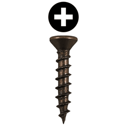 #5 x 1/2" Flat Head Drawer Slide Screws, Phillips Drive Coarse Thread and Sharp Point, Antique Brass, Box of 40 Thousand by Quickscrews
