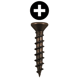 #6 x 1/2" Flat Head Drawer Slide Screws, Phillips Drive Coarse Thread and Sharp Point, Antique Brass, Box of 25 Thousand by Quickscrews