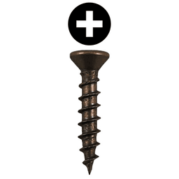 #5 x 5/8" Flat Head Drawer Slide Screws, Phillips Drive Coarse Thread and Sharp Point, Antique Brass, Box of 30 Thousand by Quickscrews