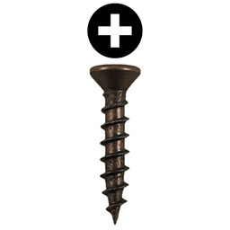 #6 x 3/4" Flat Head Drawer Slide Screws, Phillips Drive Coarse Thread and Sharp Point, Antique Brass, Box of 20 Thousand by Quickscrews