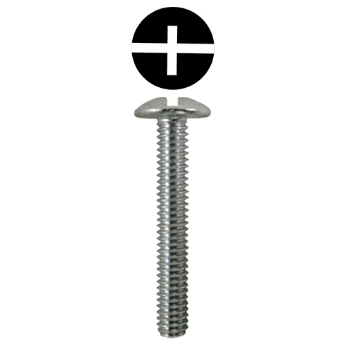 #8 x 1/2" Truss Head Machine Screws, Phillips/Slotted Drive #8-32 Thread and Blunt Point, Zinc, Box of 14 Thousand by Quickscrews
