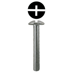 #8 x 1/2" Truss Head Machine Screws, Phillips/Slotted Drive #8-32 Thread and Blunt Point, Zinc, Box of 14 Thousand by Quickscrews