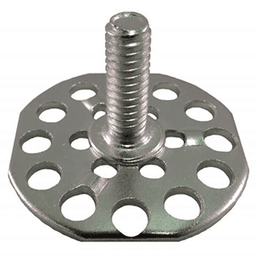 1/4-20 X 3/4" X 1-1/2" Corian Sink Base Plate, Zinc, 100/Pack