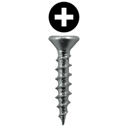 #6 x 1/2" Flat Head Drawer Slide Screws, Phillips Drive Coarse Thread and Sharp Point, Zinc, Box of 1 Thousand by Quickscrews