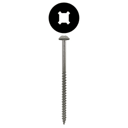 #8 x 1-1/4" Round Washer Head Installation Screws, Square/Phillips Drive Coarse Thread and Sharp Point, Zinc, Box of 8 Thousand by Quickscrews