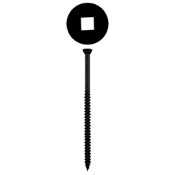 #8 x 3" Trim Head Drywall Screws, Square Drive Twinfast Thread and Twinfast Point, Black, Box of 2 Thousand by Quickscrews