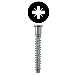 7mm x 50mm Flat Head Confirmat Screw, Pozi Drive Fine Thread and Blunt Point, Zinc, Box of 2 Thousand by Wurth