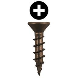 #8 x 3/4" Flat Head Drawer Slide Screws, Phillips Drive Coarse Thread and Sharp Point, Plain, Box of 12 Thousand by Quickscrews