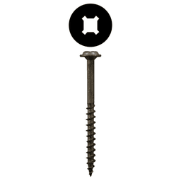 #8 x 1-1/2" Round Washer Head Assembly Screws, Square/Phillips Drive Coarse Thread and Sharp Point, Plain, Box of 5 Thousand by Quickscrews