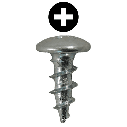 #8 x 7/16" Truss Head Drawer Slide Screws, Phillips Drive Coarse Thread and Sharp Point, Zinc, Box of 20 Thousand by Quickscrews