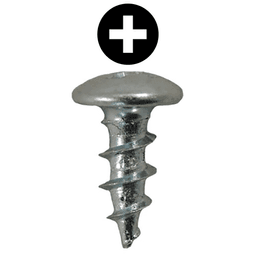#8 x 7/16" Truss Head Drawer Slide Screws, Phillips Drive Coarse Thread and Sharp Point, Zinc, Box of 20 Thousand by Quickscrews