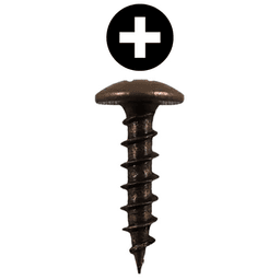 #6 x 5/8" Truss Head Drawer Slide Screws, Phillips Drive Coarse Thread and Sharp Point, Antique Brass, Box of 15 Thousand by Quickscrews