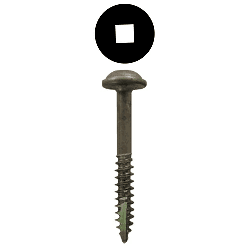 #7 x 1-1/4" Round Washer Head Face Frame/Pocket-Hole Screws, Square Drive Fine Thread and Type 17 Auger Point, Plain, Box of 8 Thousand by Quickscrews