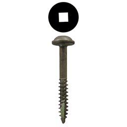 #7 x 1-1/4" Round Washer Head Face Frame/Pocket-Hole Screws, Square Drive Fine Thread and Type 17 Auger Point, Plain, Box of 8 Thousand by Quickscrews