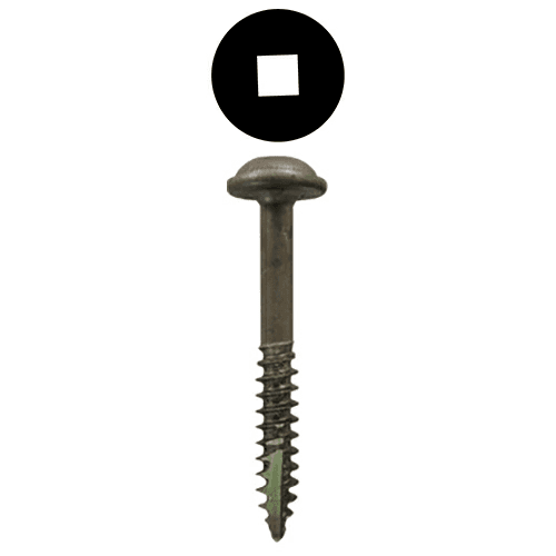 #7 x 1-1/2" Round Washer Head Face Frame/Pocket-Hole Screws, Square Drive Fine Thread and Type 17 Auger Point, Plain, Box of 6 Thousand by Quickscrews