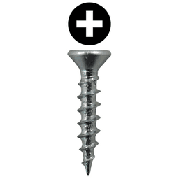 #5 x 1/2" Flat Head Drawer Slide Screws, Phillips Drive Coarse Thread and Sharp Point, Zinc, Box of 1 Thousand by Quickscrews