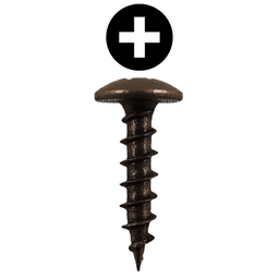 #6 x 5/8" Truss Head Drawer Slide Screws, Phillips Drive Coarse Thread and Sharp Point, Antique Brass, Box of 1 Thousand by Quickscrews