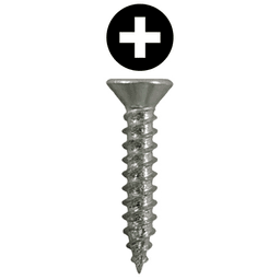 #4 x 5/8" Flat Head Hinge Edge Screws, Phillips Drive Twinfast Thread and Sharp Point, Zinc, Box of 40 Thousand by Quickscrews