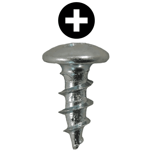 #8 x 7/16" Truss Head Drawer Slide Screws, Phillips Drive Coarse Thread and Sharp Point, Zinc, Box of 1 Thousand by Quickscrews