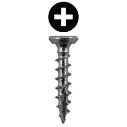 #6 x 3/4" Flat Head Undercut Screws, Phillips Drive Coarse Thread and Type 17 Auger Point, Zinc, Box of 20 Thousand by Quickscrews