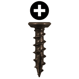 #6 x 5/8" Flat Head Undercut Screws, Phillips Drive Coarse Thread and Type 17 Auger Point, Antique Brass, Box of 25 Thousand by Quickscrews