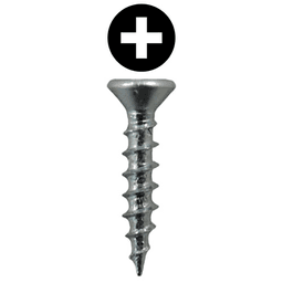 #5 x 1/2" Flat Head Drawer Slide Screws, Phillips Drive Coarse Thread and Sharp Point, Zinc, Box of 5 Thousand by Quickscrews