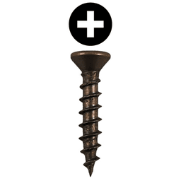 #5 x 1/2" Flat Head Drawer Slide Screws, Phillips Drive Coarse Thread and Sharp Point, Antique Brass, Box of 5 Thousand by Quickscrews