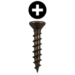 #6 x 1/2" Flat Head Drawer Slide Screws, Phillips Drive Coarse Thread and Sharp Point, Antique Brass, Box of 5 Thousand by Quickscrews