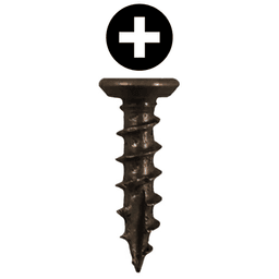 #6 x 5/8" Flat Head Undercut Screws, Phillips Drive Coarse Thread and Type 17 Auger Point, Antique Brass, Box of 5 Thousand by Quickscrews