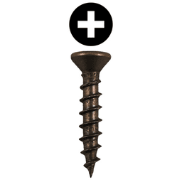 #5 x 1/2" Flat Head Hinge Edge Screws, Phillips Drive Twinfast Thread and Twinfast Point, Antique Brass, Box of 5 Thousand by Quickscrews