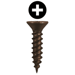 #6 x 1/2" Flat Head Hinge Edge Screws, Phillips Drive Twinfast Thread and Twinfast Point, Antique Brass, Box of 5 Thousand by Quickscrews