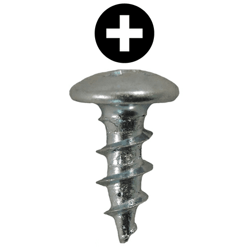 #8 x 7/16" Truss Head Drawer Slide Screws, Phillips Drive Coarse Thread and Sharp Point, Zinc, Box of 5 Thousand by Quickscrews