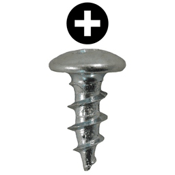 #8 x 7/16" Truss Head Drawer Slide Screws, Phillips Drive Coarse Thread and Sharp Point, Zinc, Box of 5 Thousand by Quickscrews