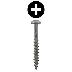 #10 x 1-1/2" Pan Head Hinge Edge Screws, Phillips Drive Coarse Thread and Sharp Point, Zinc, Box of 5 Thousand by Quickscrews