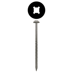 #8 x 1-1/4" Round Washer Head Installation Screws, Square/Phillips Drive Coarse Thread and Sharp Point, Zinc, Box of 1 Thousand by Quickscrews