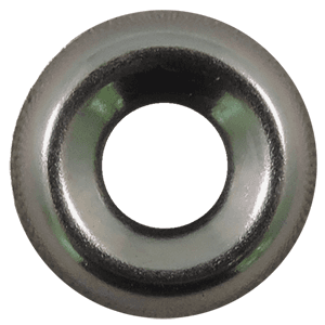 #08 Finish Cup Washer, Zinc, 1000/Pack